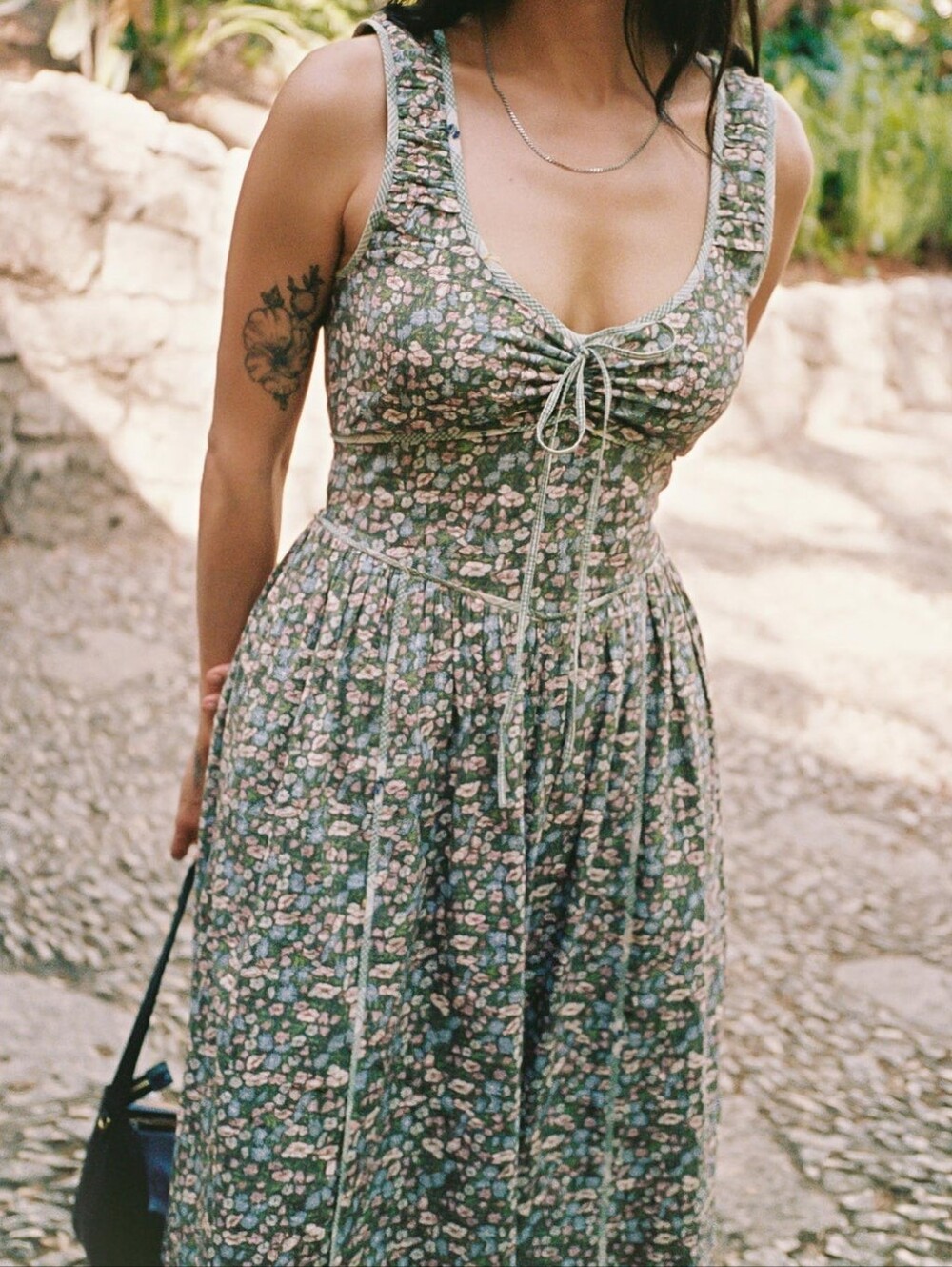 Christy Dawn Alessandra Dress In Fern Flanders Poppy - Picture 2 of 8